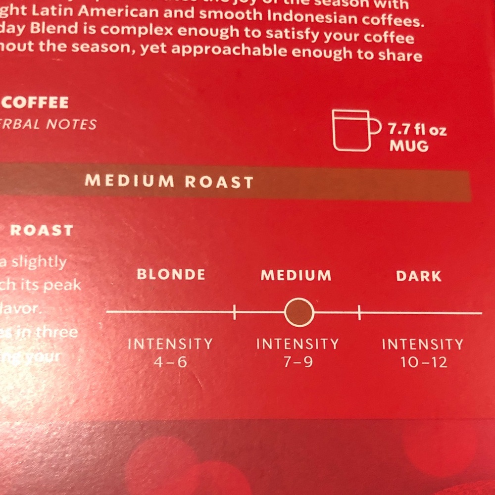 Starbucks Nespresso Vertuo Holiday Blend - Picture 7 of 7